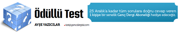 Ödüllü Test`te Şansım Var mı?