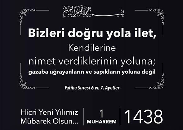 Hicri Yeni Yılımız Mübarek Olsun