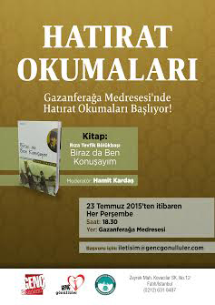 Hatırat Okumaları Başlıyor!