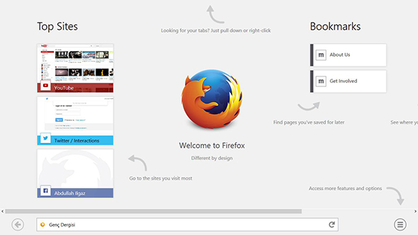 Firefox Beta Artık Windows 8`de!