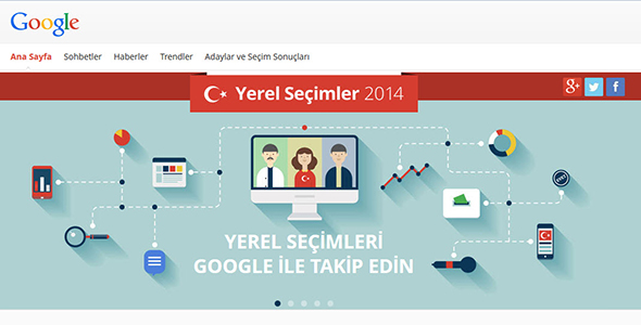 Google`dan Yerel Seçimler Portalı