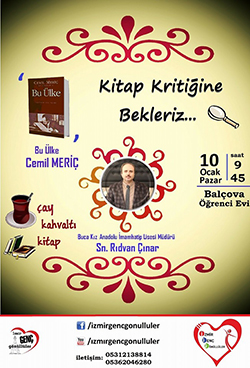 İzmir`de Kitap Kritiğine Bekleriz