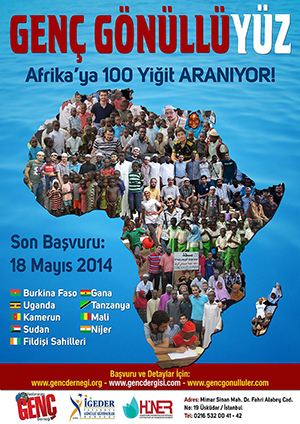 Yüz Gönüllü Afrika`da!