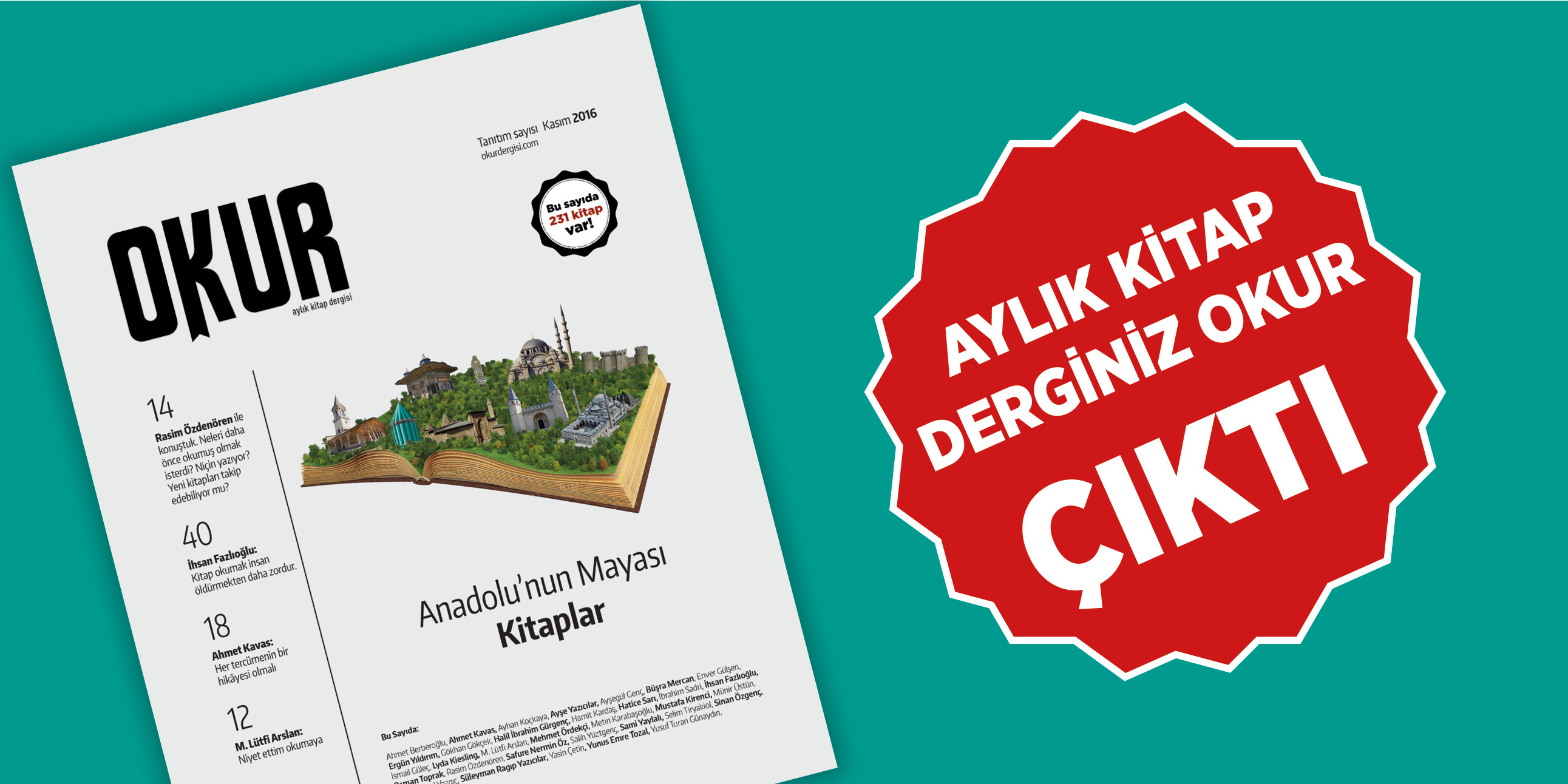 Okur Dergisi`nin Tanıtım Sayısı Çıktı!