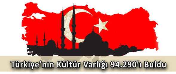 Türkiye`nin Kültür Varlığı 94.290`ı Buldu