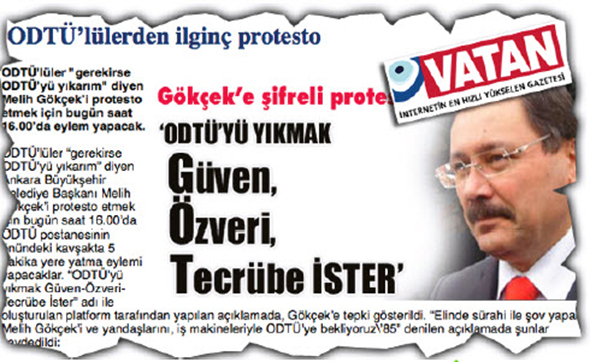 ODTÜ`yü Yıkmanın Bedeli