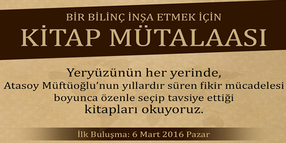 Atasoy Müftüoğlu`nun Tavsiye Ettiği Kitaplar Okunuyor!