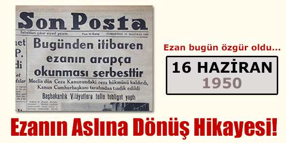 Ezanın Aslına Dönüş Hikayesi!