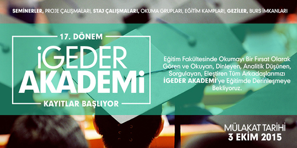 İGEDER Akademi 17. Dönem Kayıtları Başlıyor!